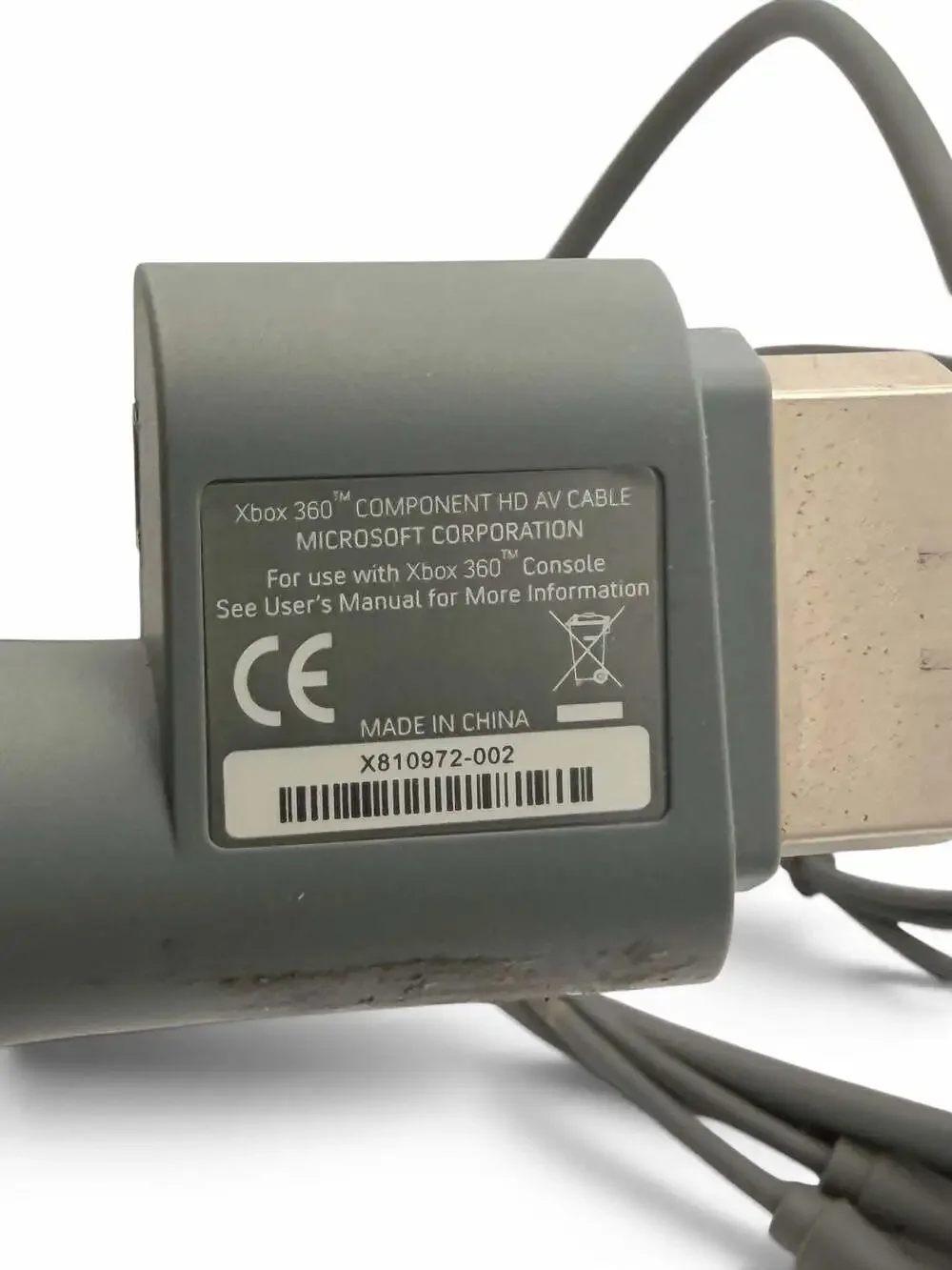 Official Microsoft Xbox 360 HD Component AV Cable X810972-002